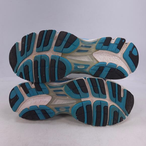 Asics Gel-Kayano 18 Athletic Lace Up Running Shoes Womens Size 9 T250N White - Picture 7 of 10